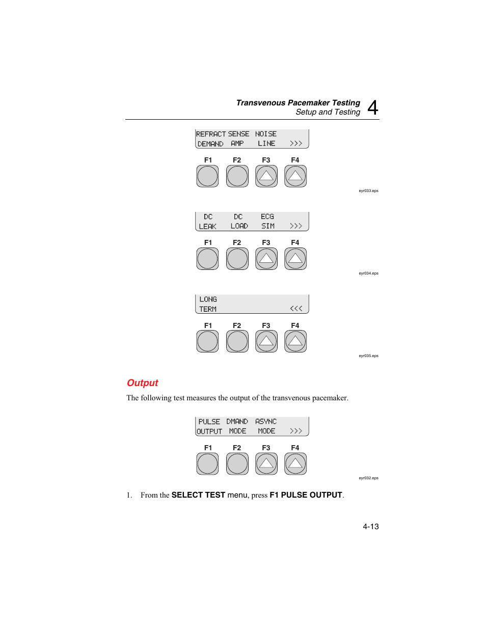 Output | Fluke Biomedical SigmaPace 1000 User Manual | Page 99 / 154