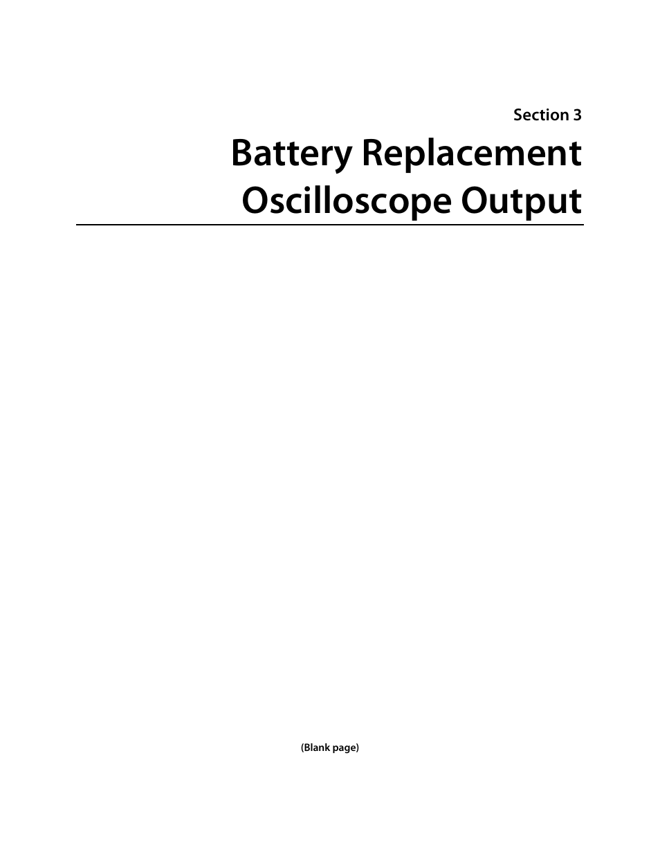 Battery replacement oscilloscope output | Fluke Biomedical 07-453 User Manual | Page 9 / 24