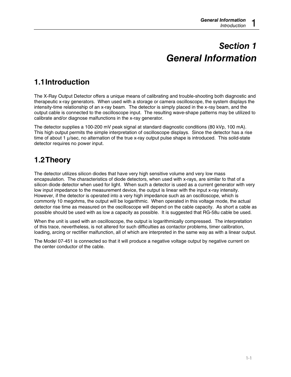 General information, 1 introduction, 2 theory | Fluke Biomedical 07-451 User Manual | Page 5 / 8