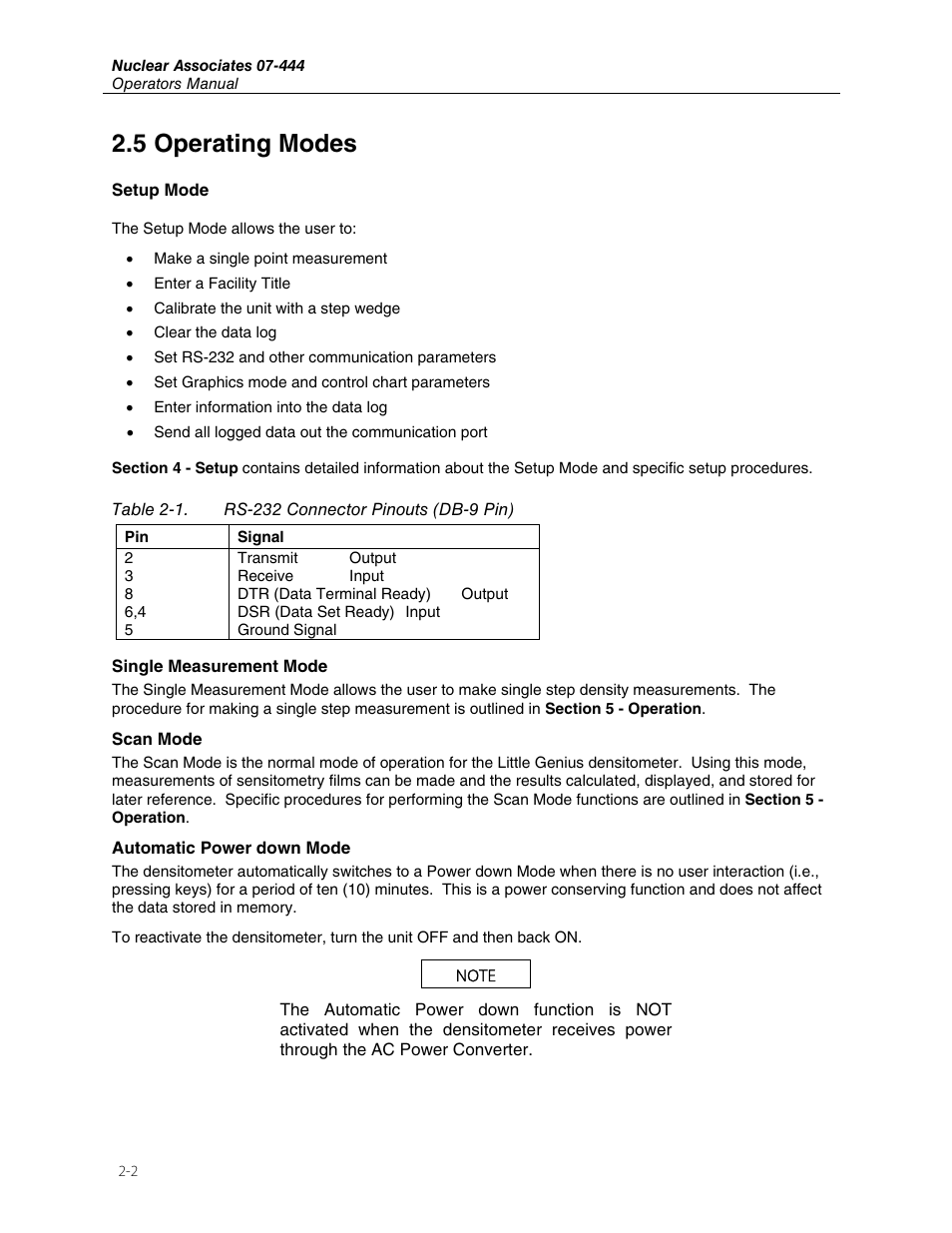 5 operating modes | Fluke Biomedical 07-444 User Manual | Page 10 / 46