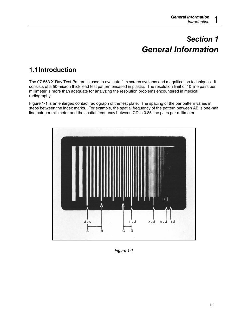 General information, 1 introduction | Fluke Biomedical 07-553 User Manual | Page 5 / 10