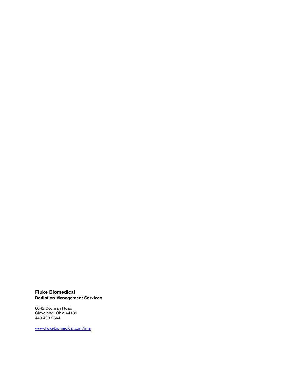 Fluke Biomedical 07-591 User Manual | Page 8 / 8
