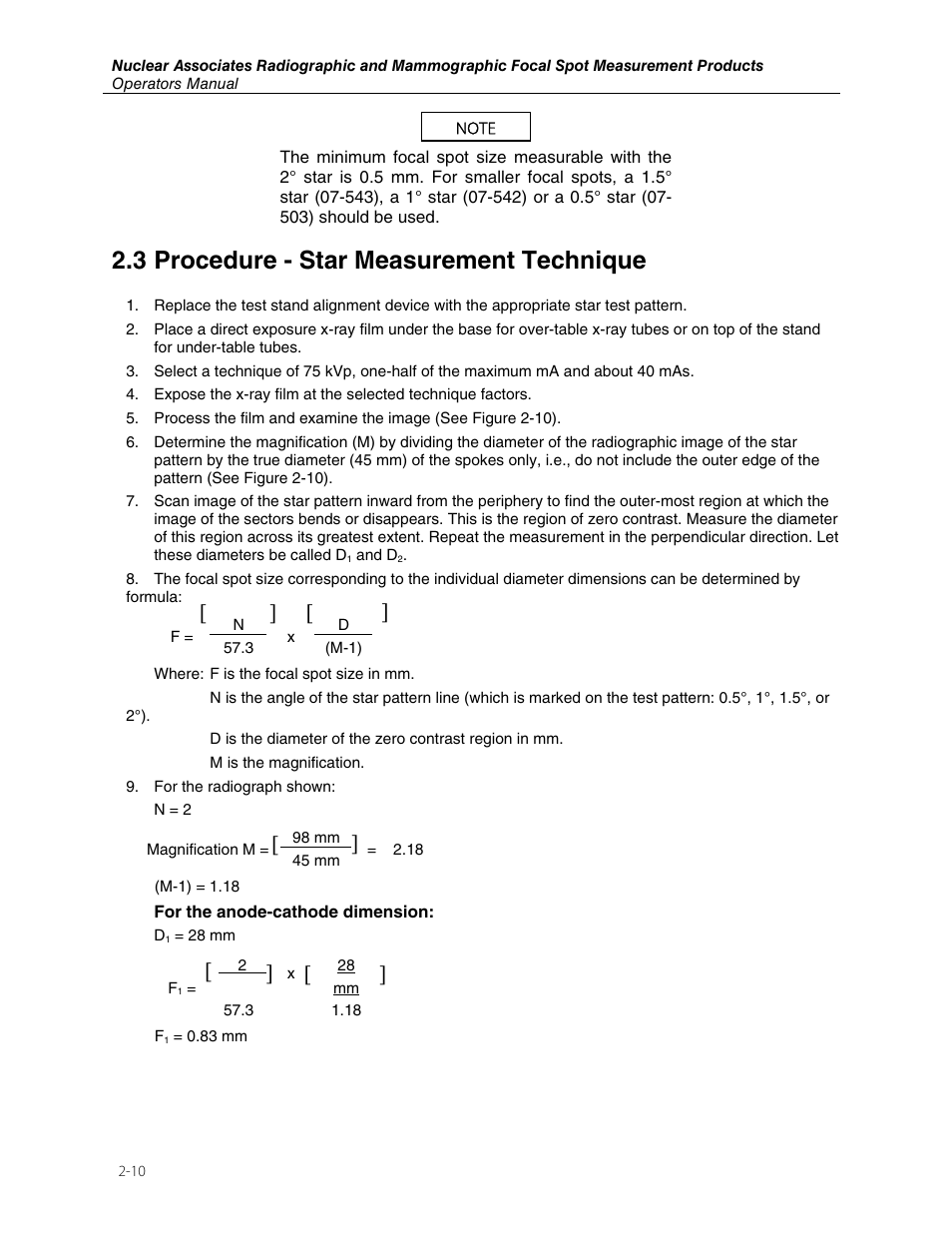 3 procedure - star measurement technique | Fluke Biomedical 07-611 User Manual | Page 16 / 20