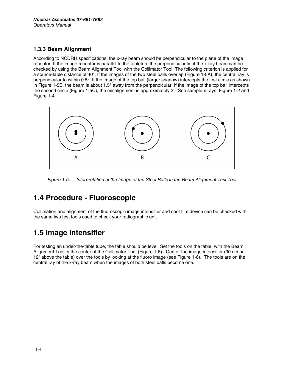 4 procedure - fluoroscopic, 5 image intensifier | Fluke Biomedical 07-661-7662 User Manual | Page 8 / 12