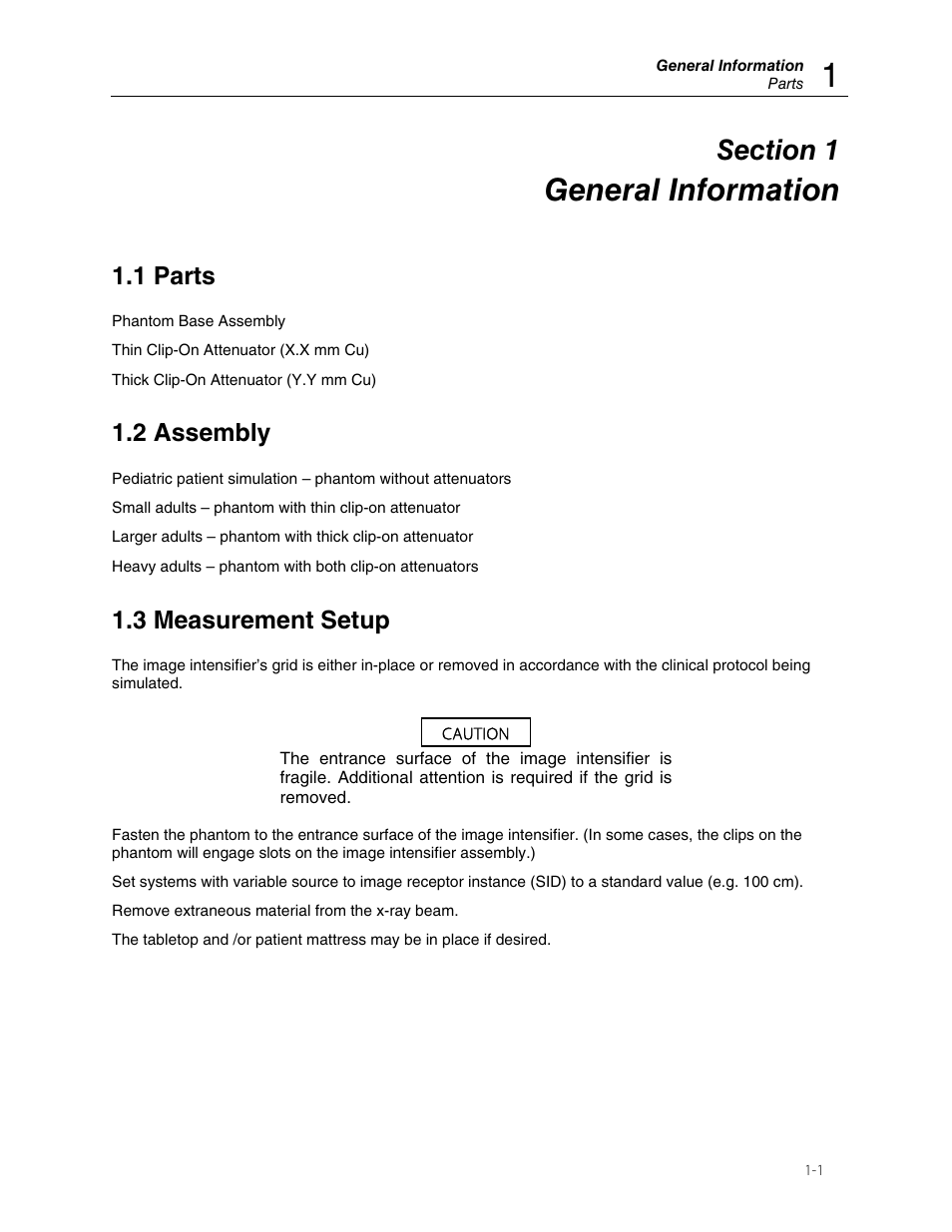 General information, 1 parts, 2 assembly | 3 measurement setup | Fluke Biomedical 07-653 User Manual | Page 5 / 8