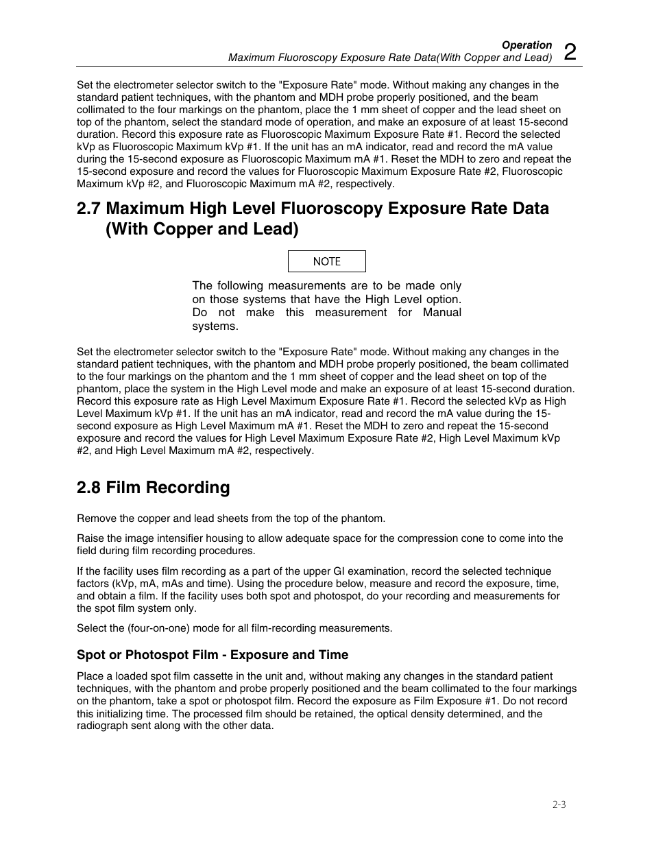 8 film recording | Fluke Biomedical 07-649 User Manual | Page 9 / 14