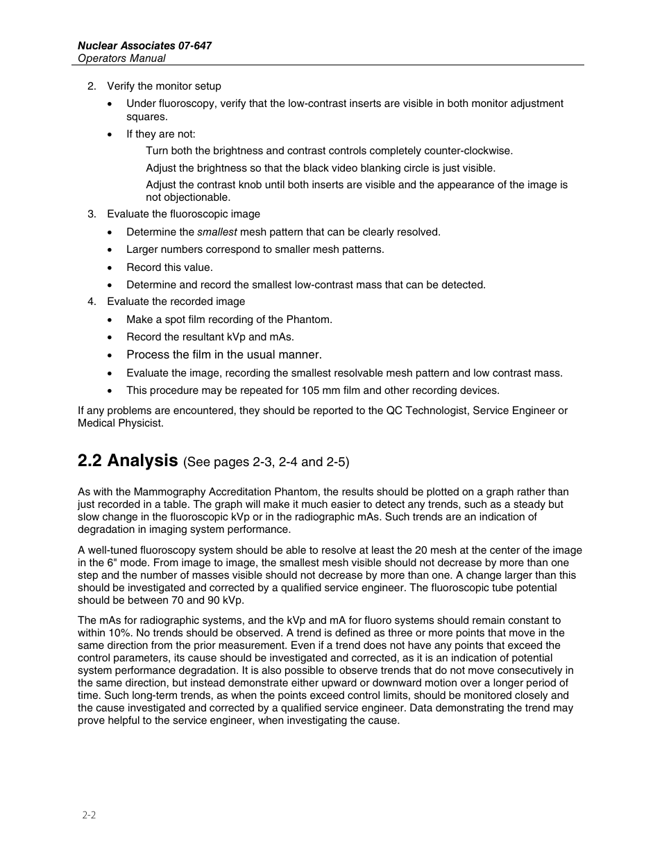 2 analysis | Fluke Biomedical 07-647 User Manual | Page 8 / 12