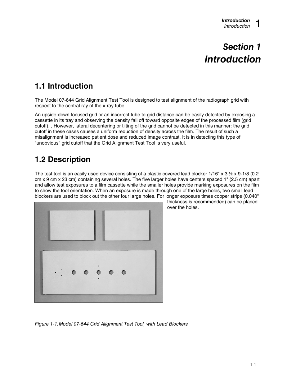 Introduction, 1 introduction, 2 description | Fluke Biomedical 07-644 User Manual | Page 5 / 10