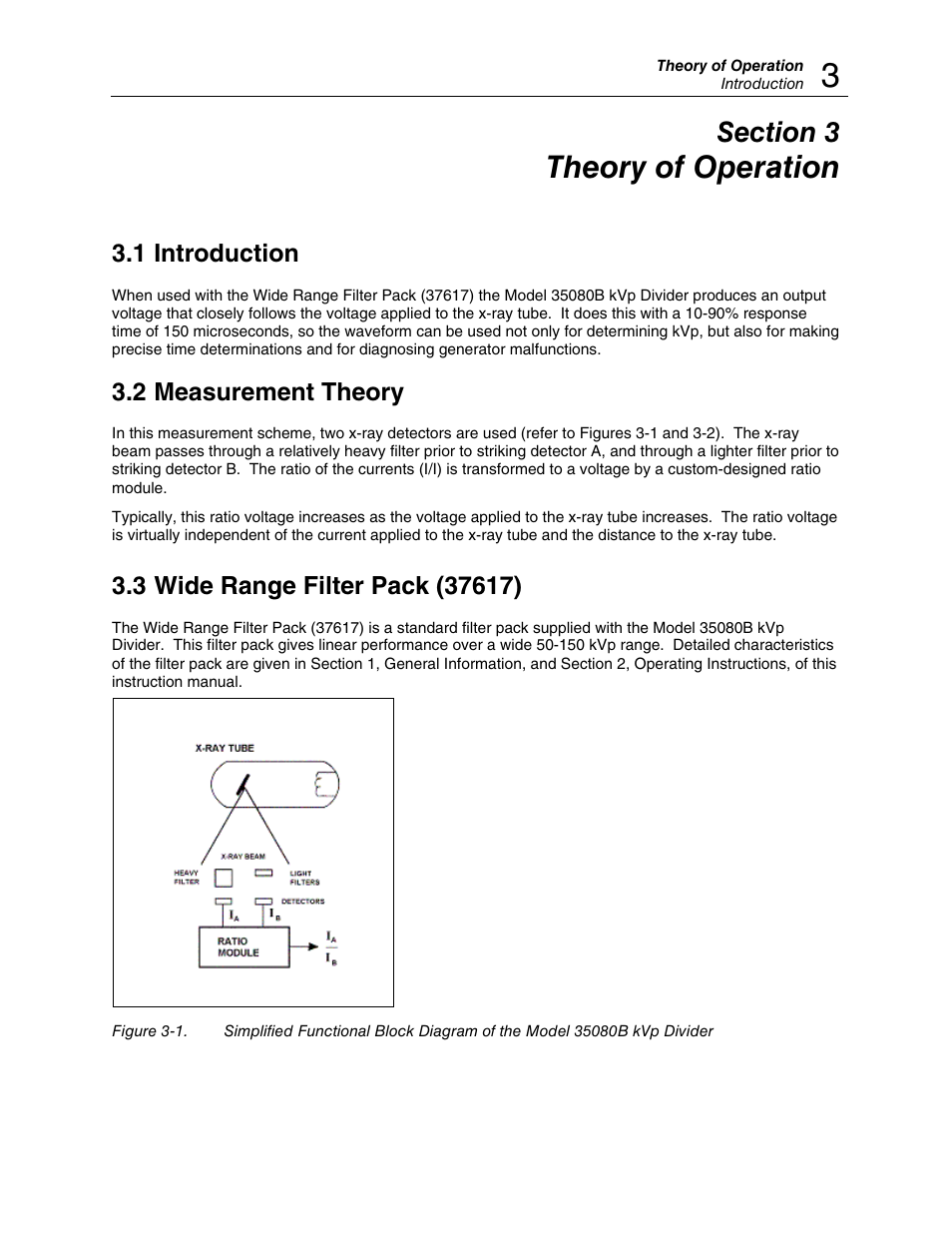 Theory of operation, 1 introduction, 2 measurement theory | Fluke Biomedical 35080B User Manual | Page 17 / 70