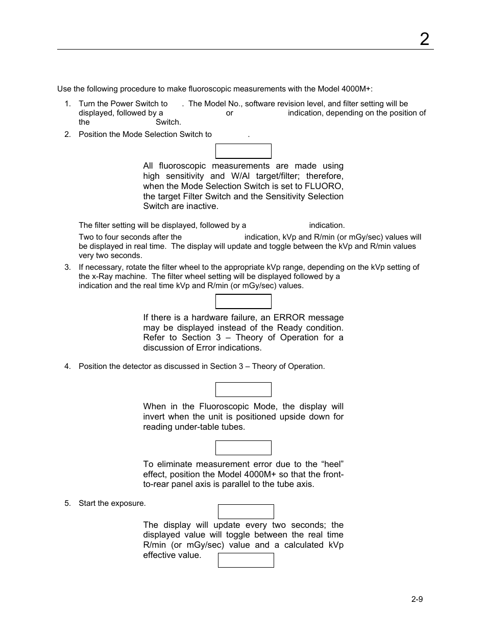 8 fluoroscopic measurements | Fluke Biomedical 4000M+ User Manual | Page 17 / 52