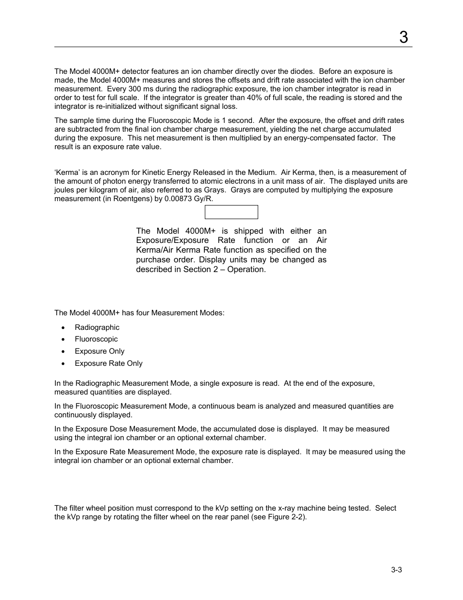 2 measurement modes, 3 filter selection | Fluke Biomedical 4000M+ User Manual | Page 21 / 52