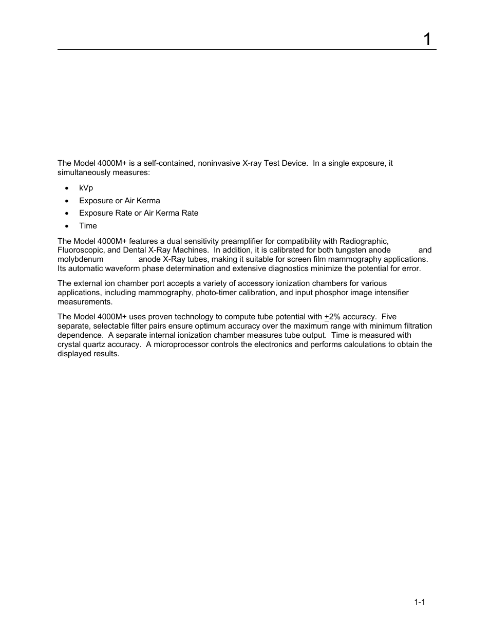 Section 1, General information | Fluke Biomedical 4000M+ User Manual | Page 5 / 52