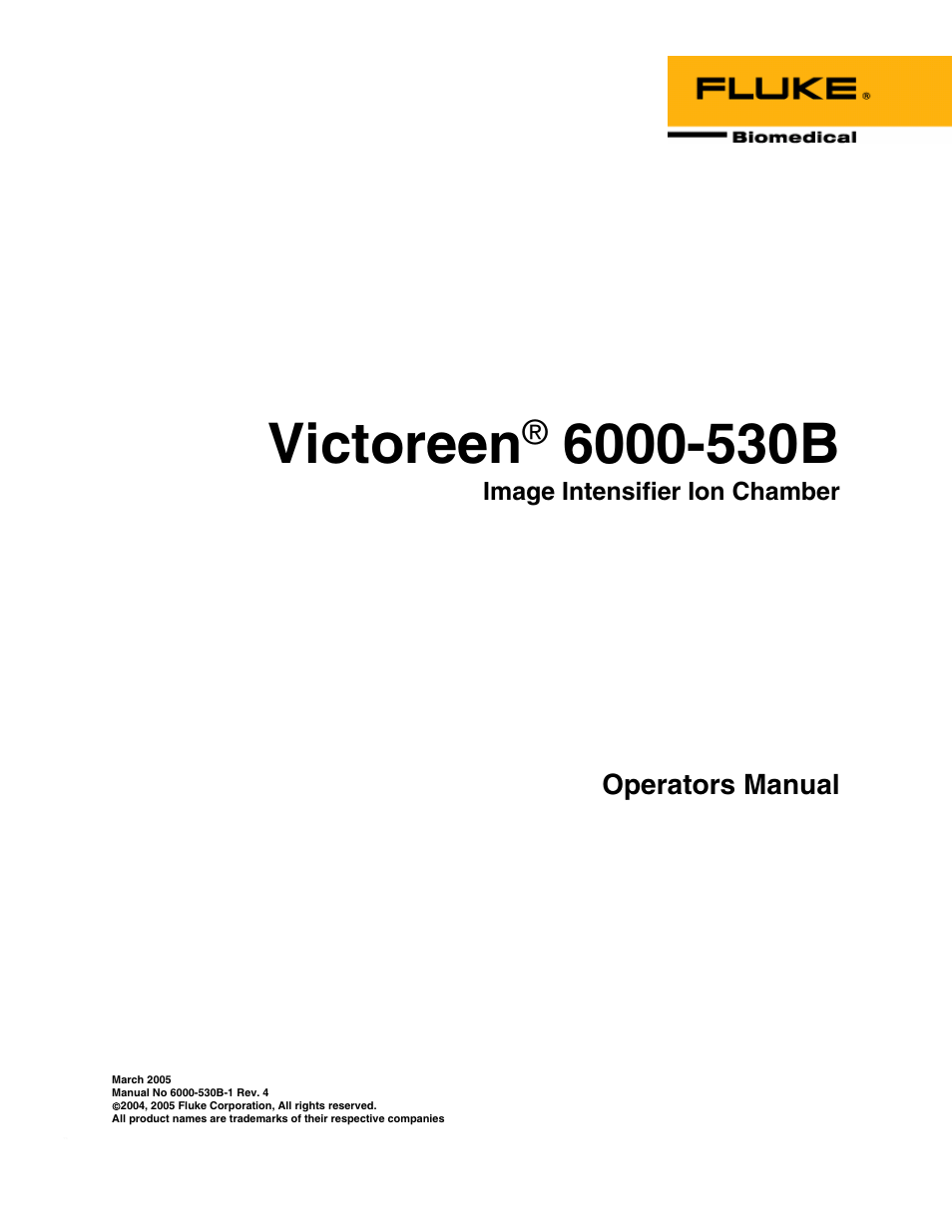 Fluke Biomedical 6000-530B User Manual | 16 pages