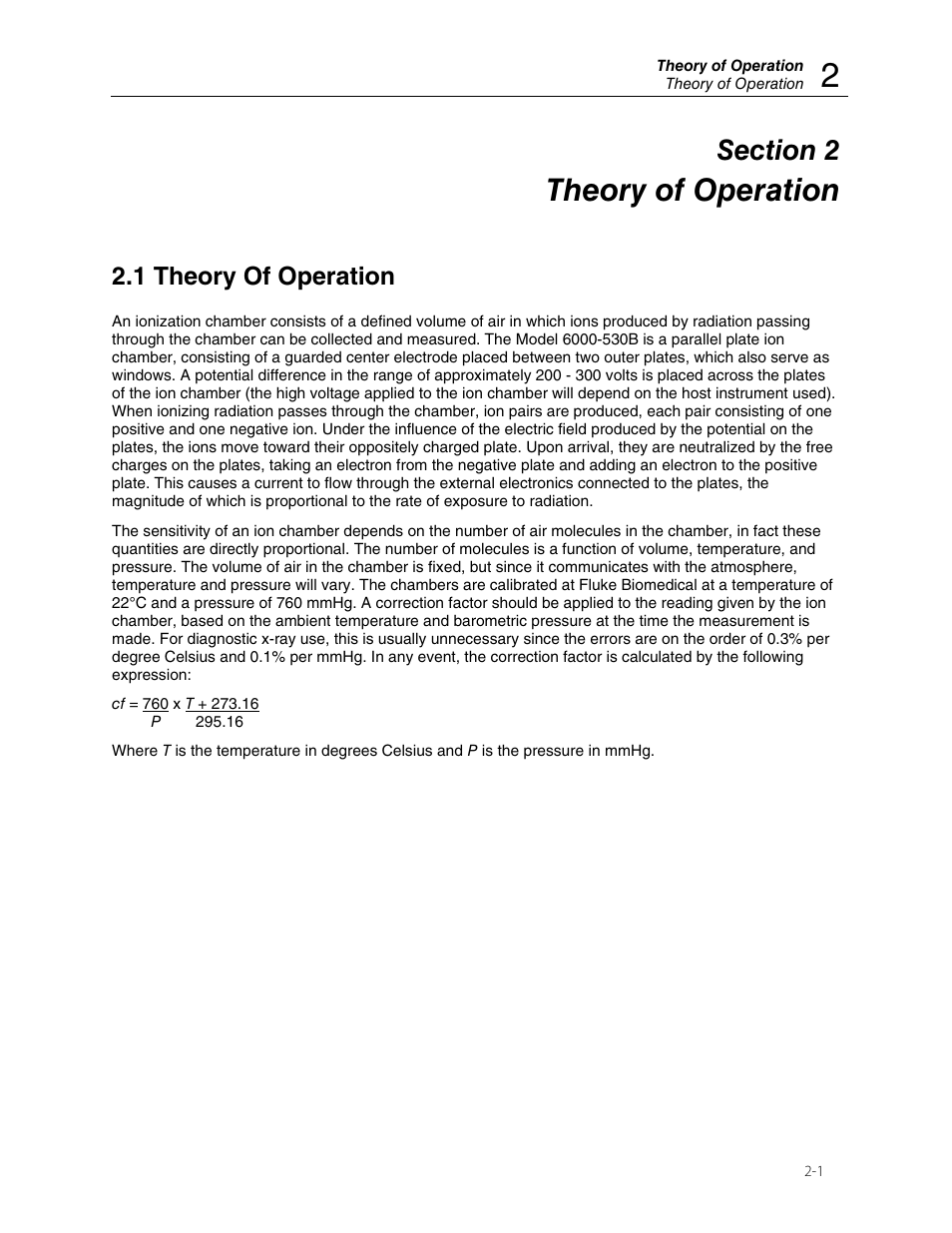 Theory of operation, 1 theory of operation | Fluke Biomedical 6000-530B User Manual | Page 9 / 16