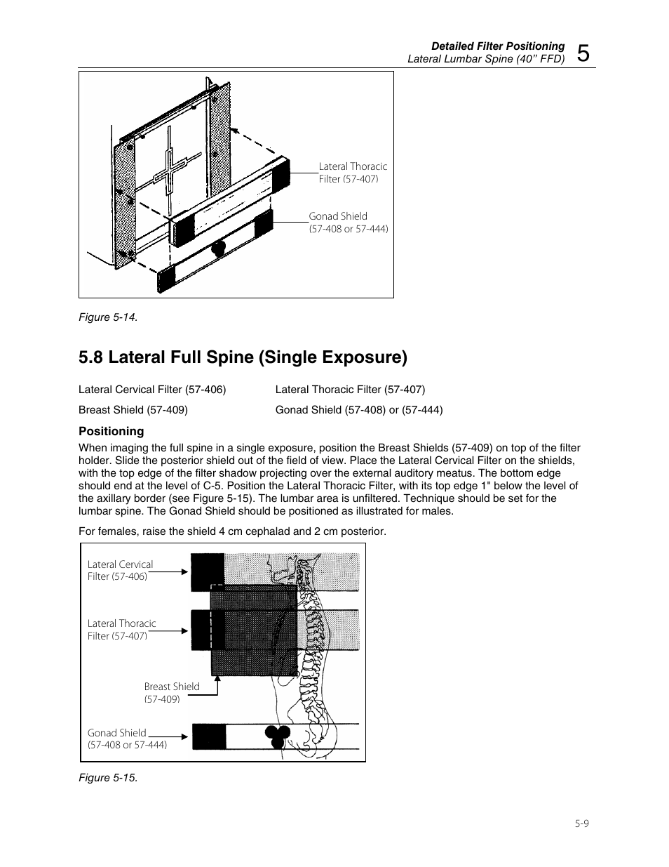 8 lateral full spine (single exposure) | Fluke Biomedical 57-402 User Manual | Page 23 / 32