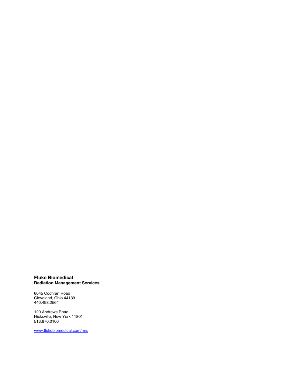 Fluke Biomedical 57-402 User Manual | Page 32 / 32