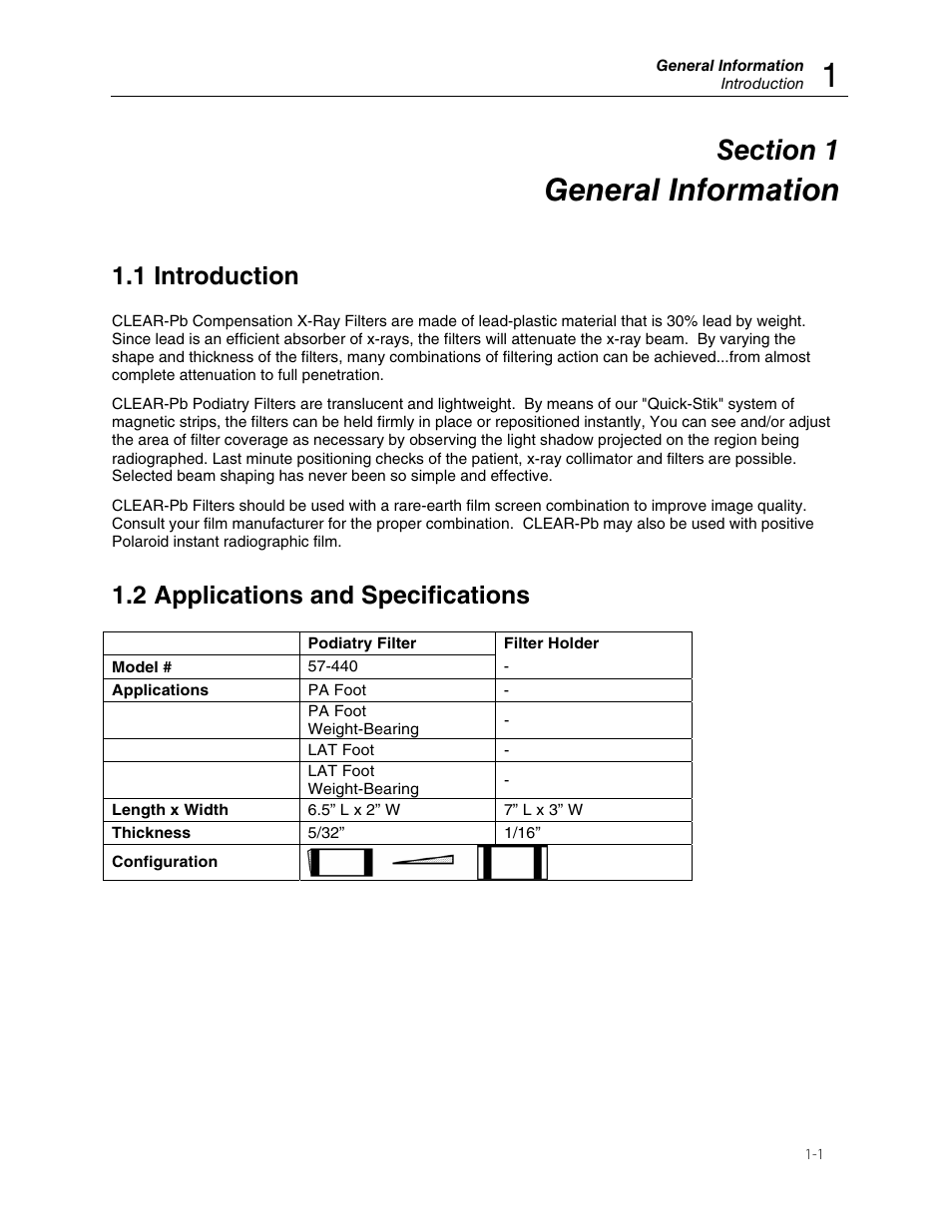 General information, 1 introduction, 2 applications and specifications | Fluke Biomedical 57-440 User Manual | Page 5 / 12