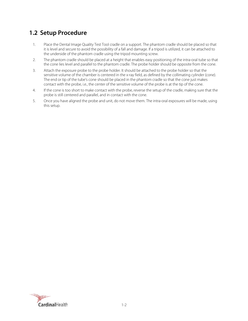 2 setup procedure | Fluke Biomedical 76-025 User Manual | Page 6 / 10