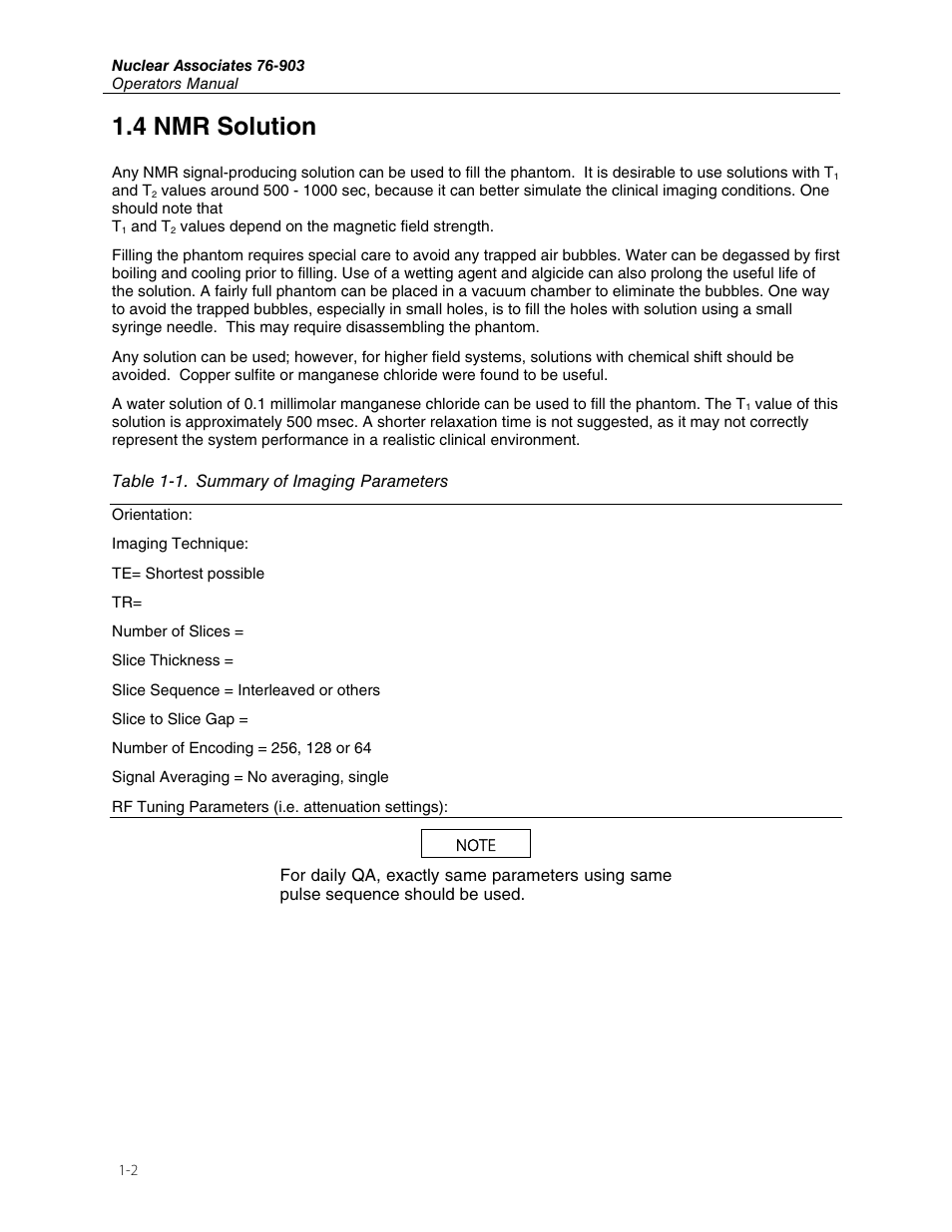 4 nmr solution | Fluke Biomedical 76-903 User Manual | Page 6 / 16