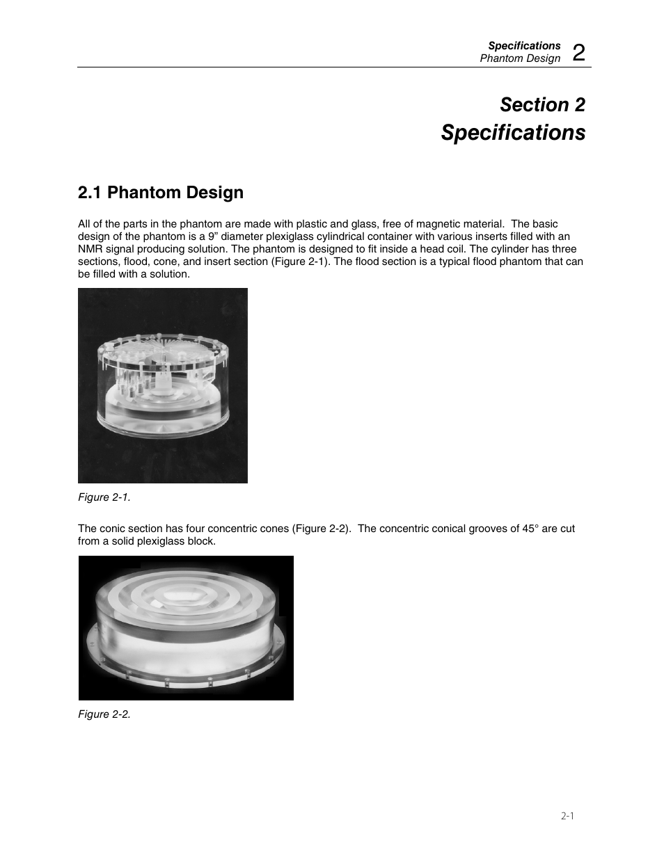 Specifications, 1 phantom design | Fluke Biomedical 76-903 User Manual | Page 7 / 16