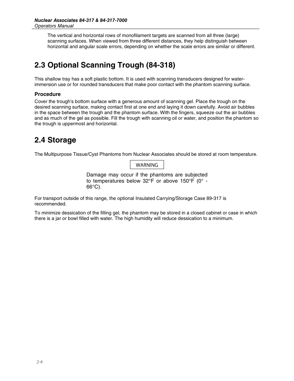 4 storage | Fluke Biomedical 84-317 User Manual | Page 12 / 14