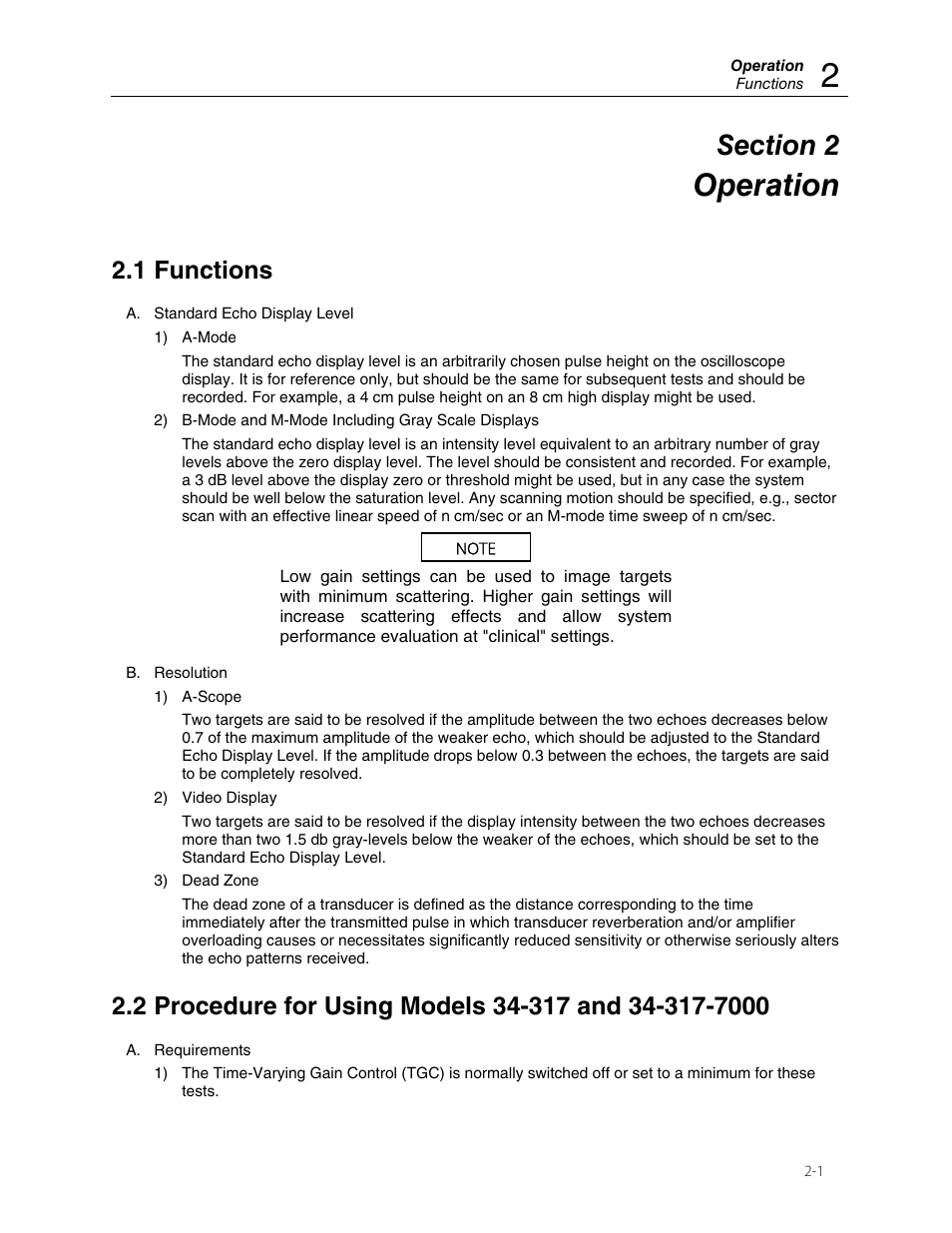Operation, 1 functions | Fluke Biomedical 84-317 User Manual | Page 9 / 14