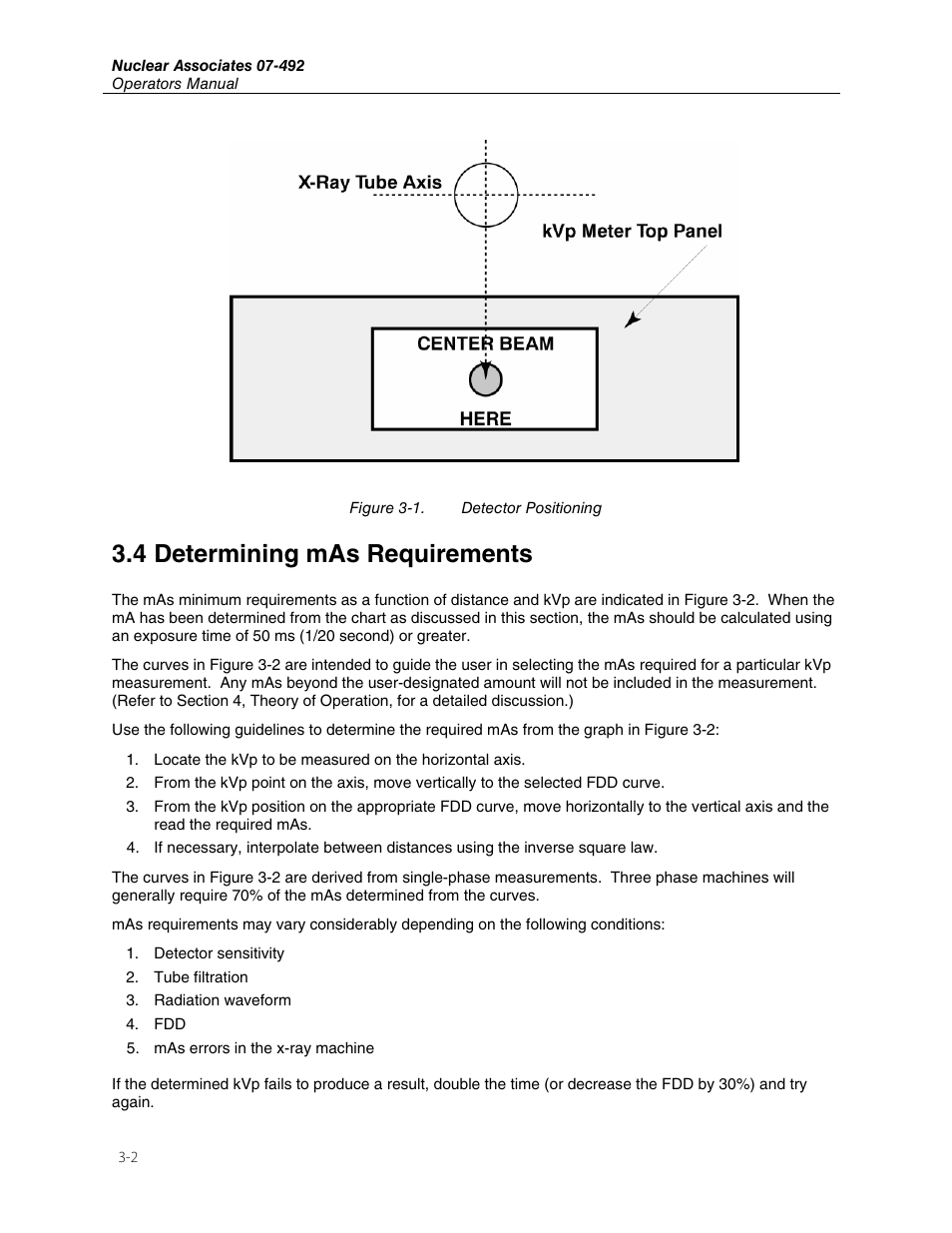 4 determining mas requirements | Fluke Biomedical 07-492 User Manual | Page 12 / 20