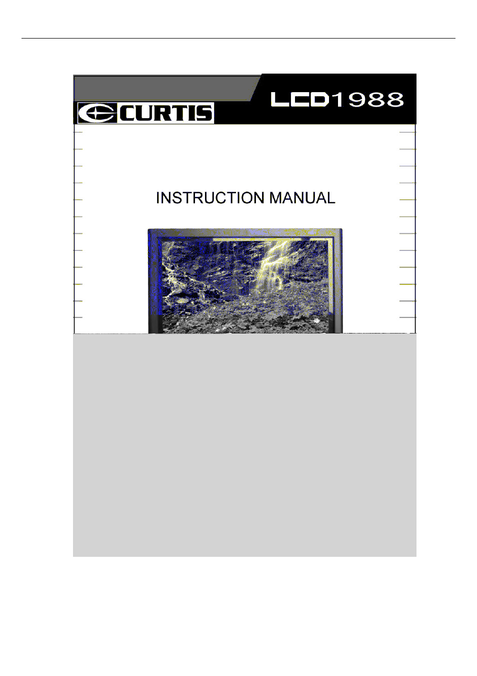 Curtis LCD1988 User Manual | 21 pages