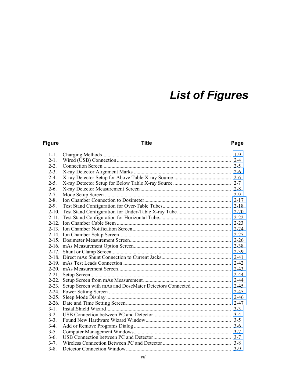 List of figures | Fluke Biomedical TNT 12000 User Manual | Page 11 / 138