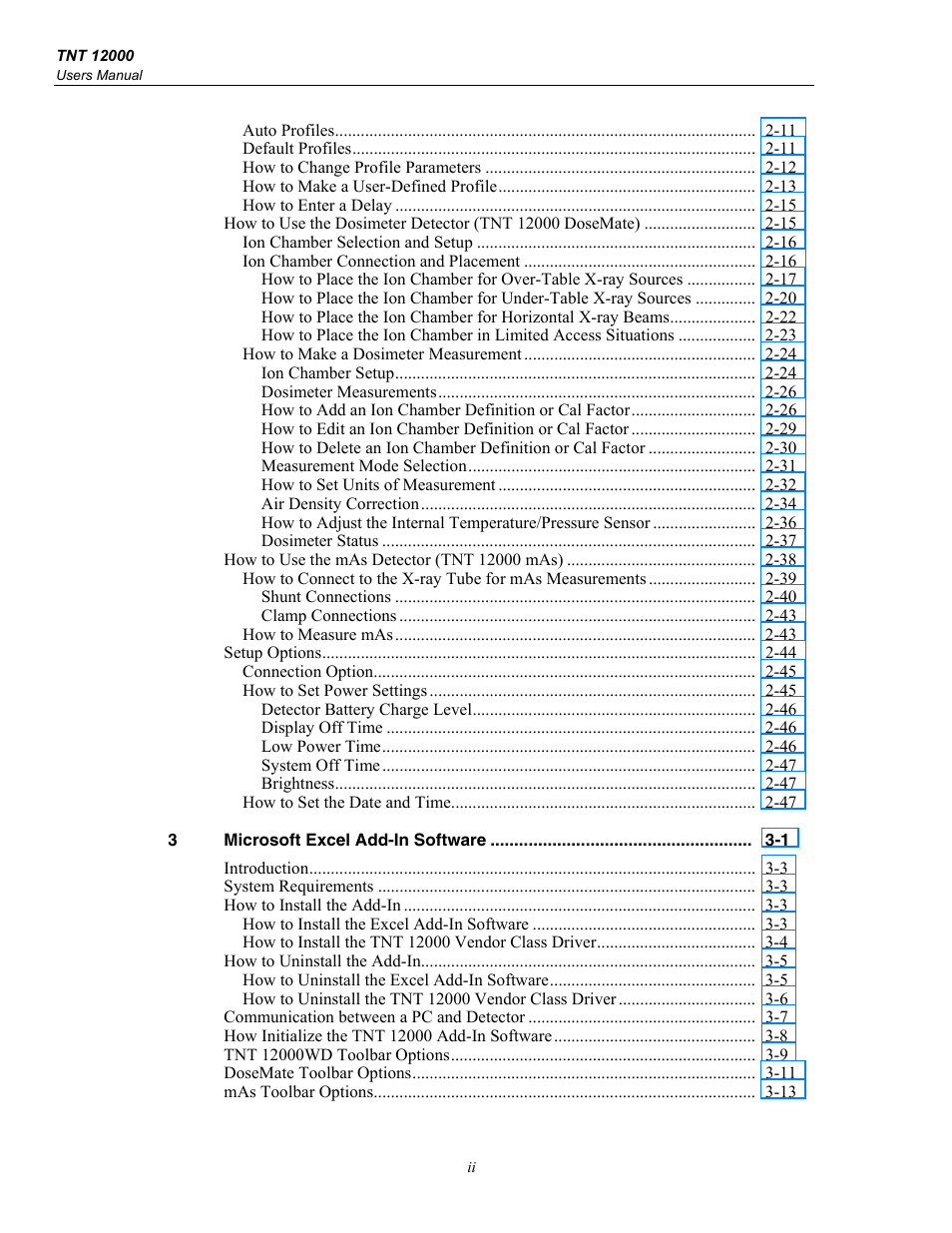 Fluke Biomedical TNT 12000 User Manual | Page 6 / 138