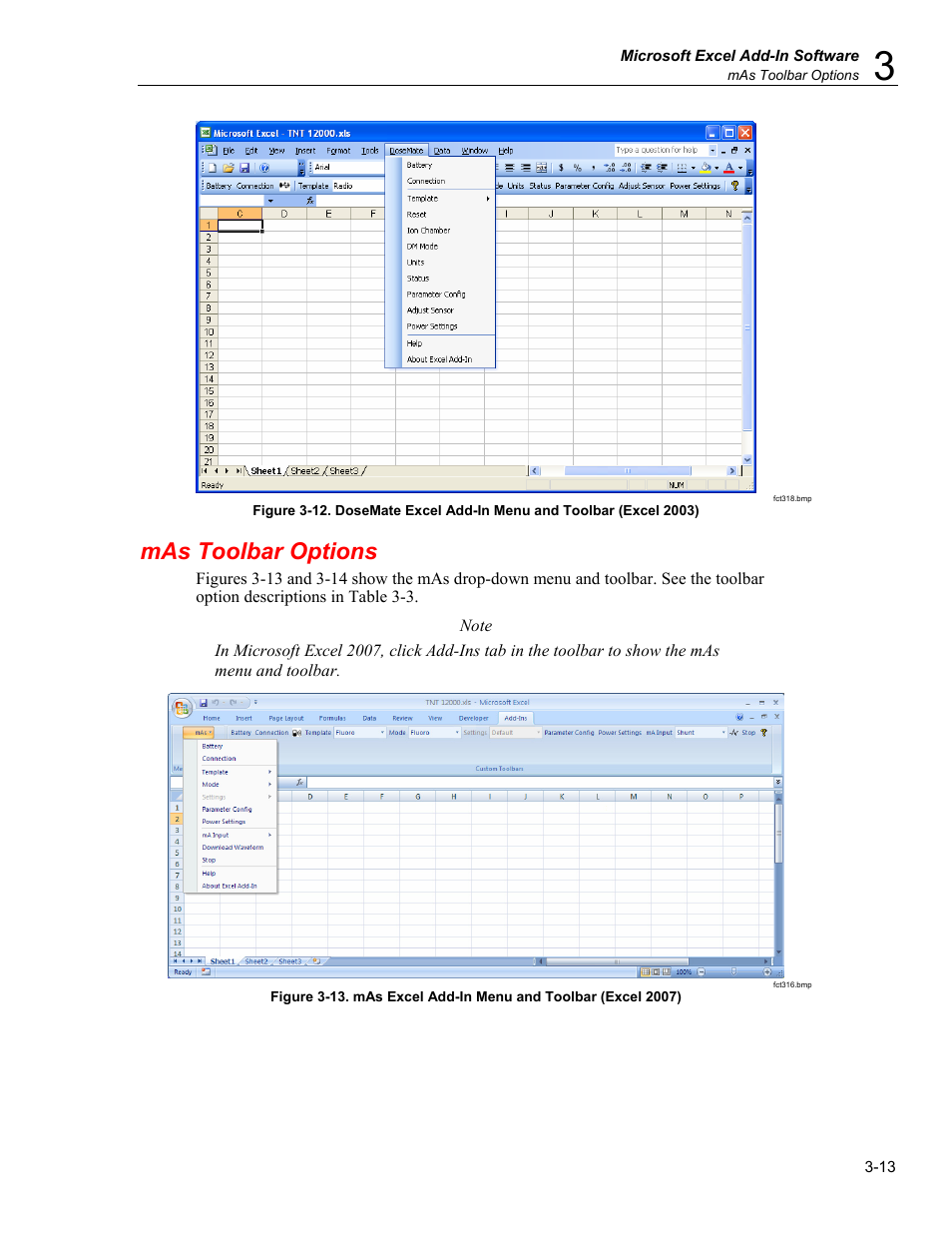 Mas toolbar options | Fluke Biomedical TNT 12000 User Manual | Page 89 / 138