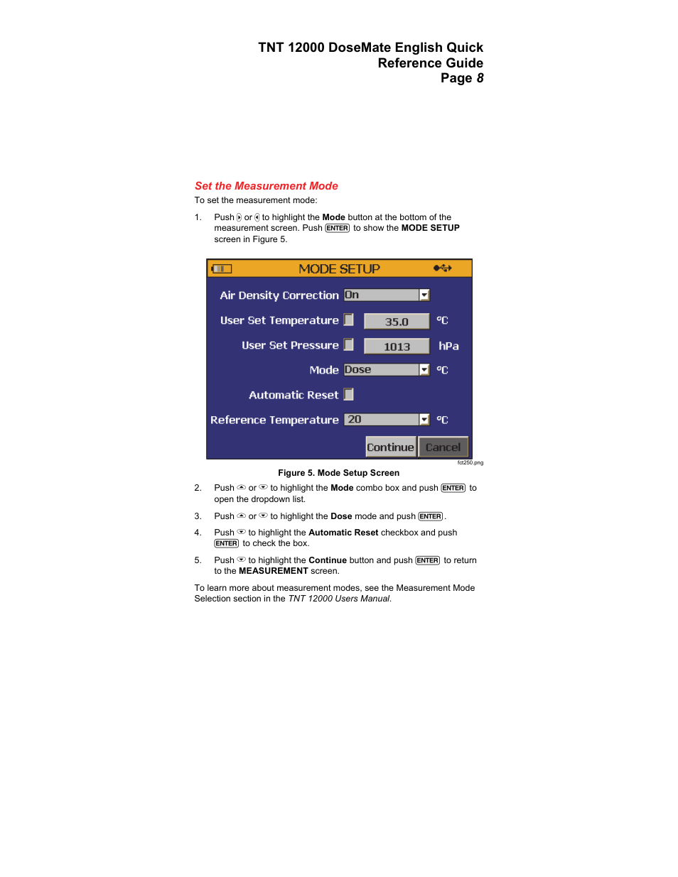 Fluke Biomedical TNT 12000 DoseMate User Manual | Page 6 / 8