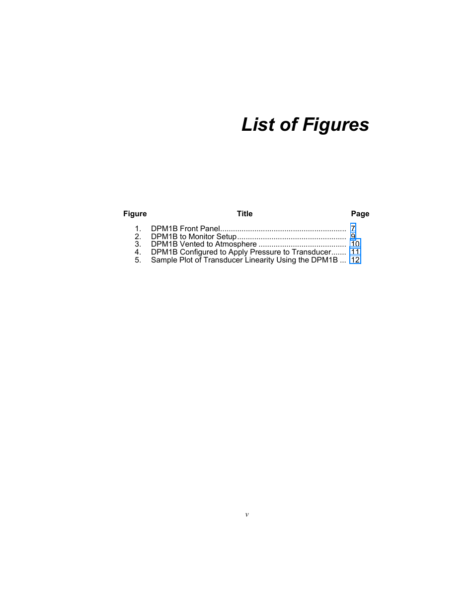 List of figures | Fluke Biomedical DPM1B User Manual | Page 9 / 24