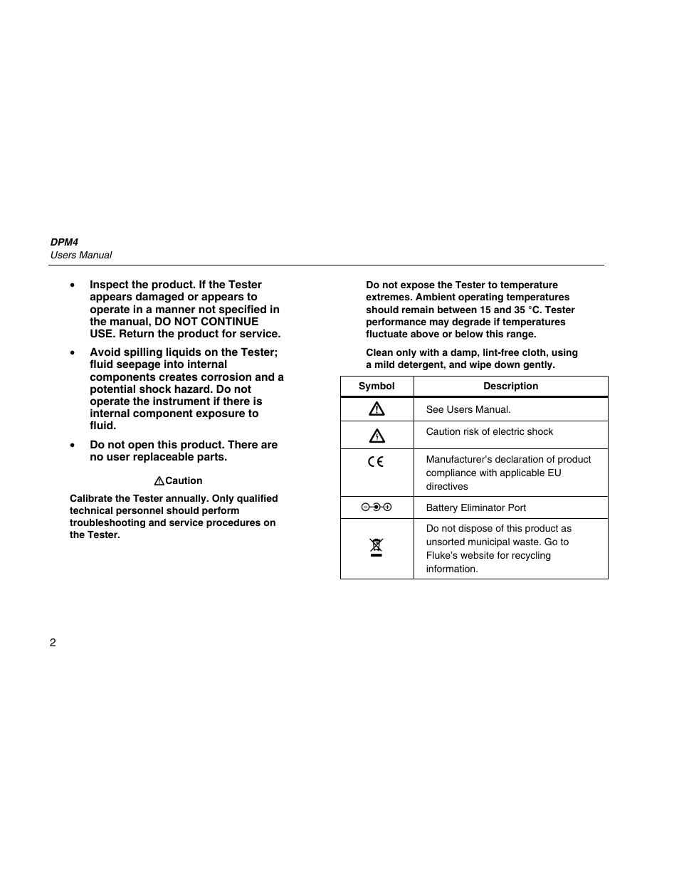 Fluke Biomedical DPM4 User Manual | Page 10 / 24