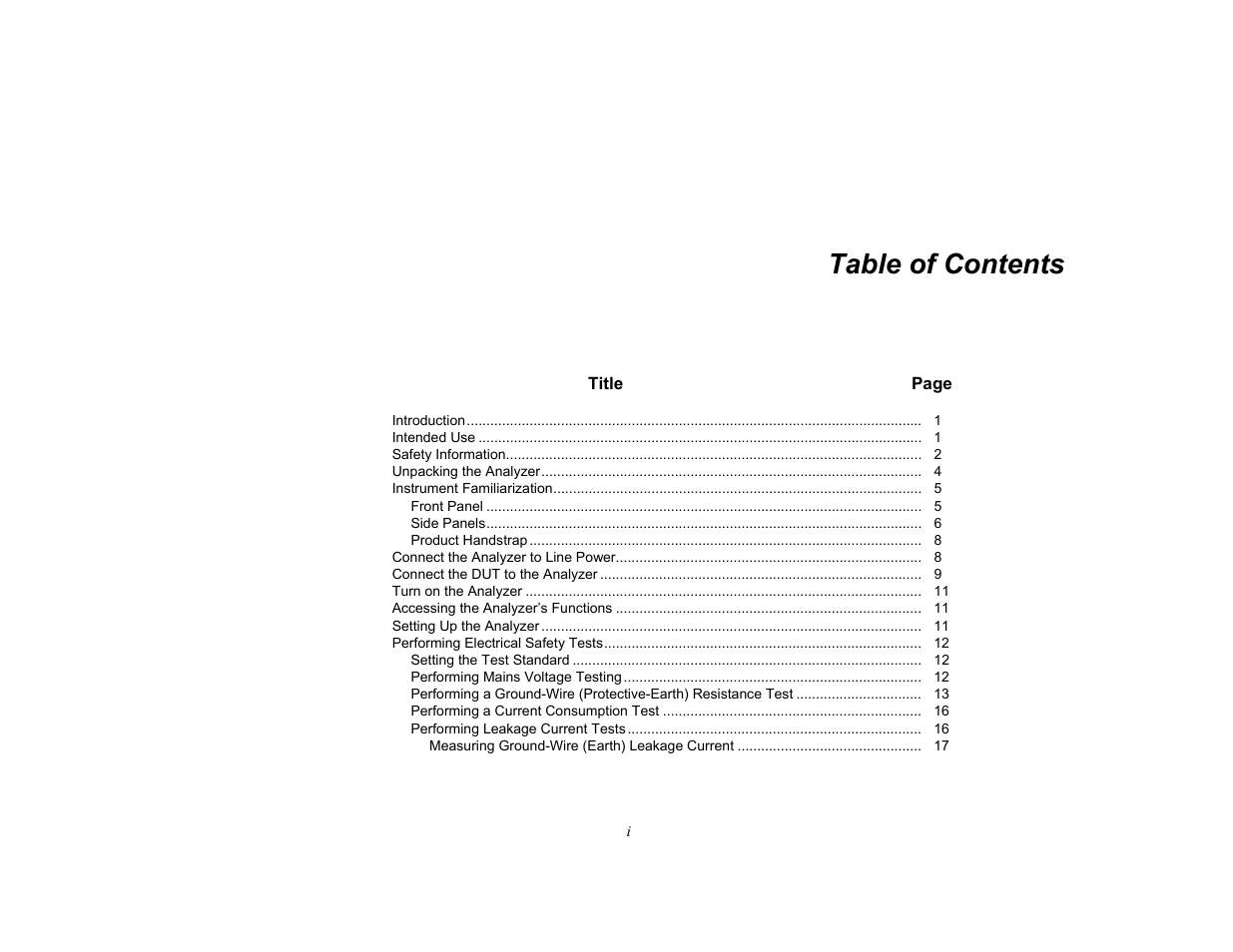Fluke Biomedical ESA609 User Manual | Page 7 / 42