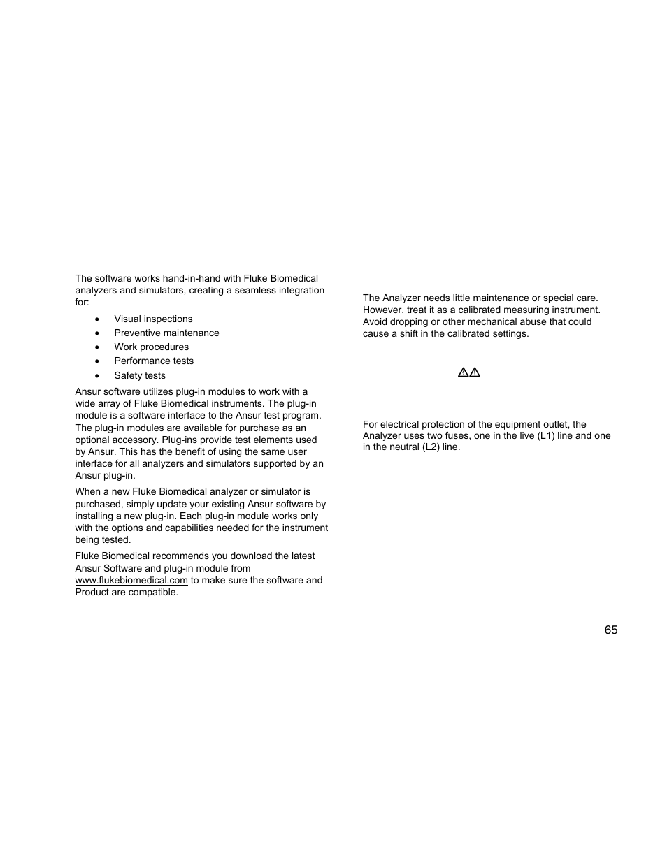 Maintenance, Testing and replacing the fuses | Fluke Biomedical ESA612 User Manual | Page 79 / 88