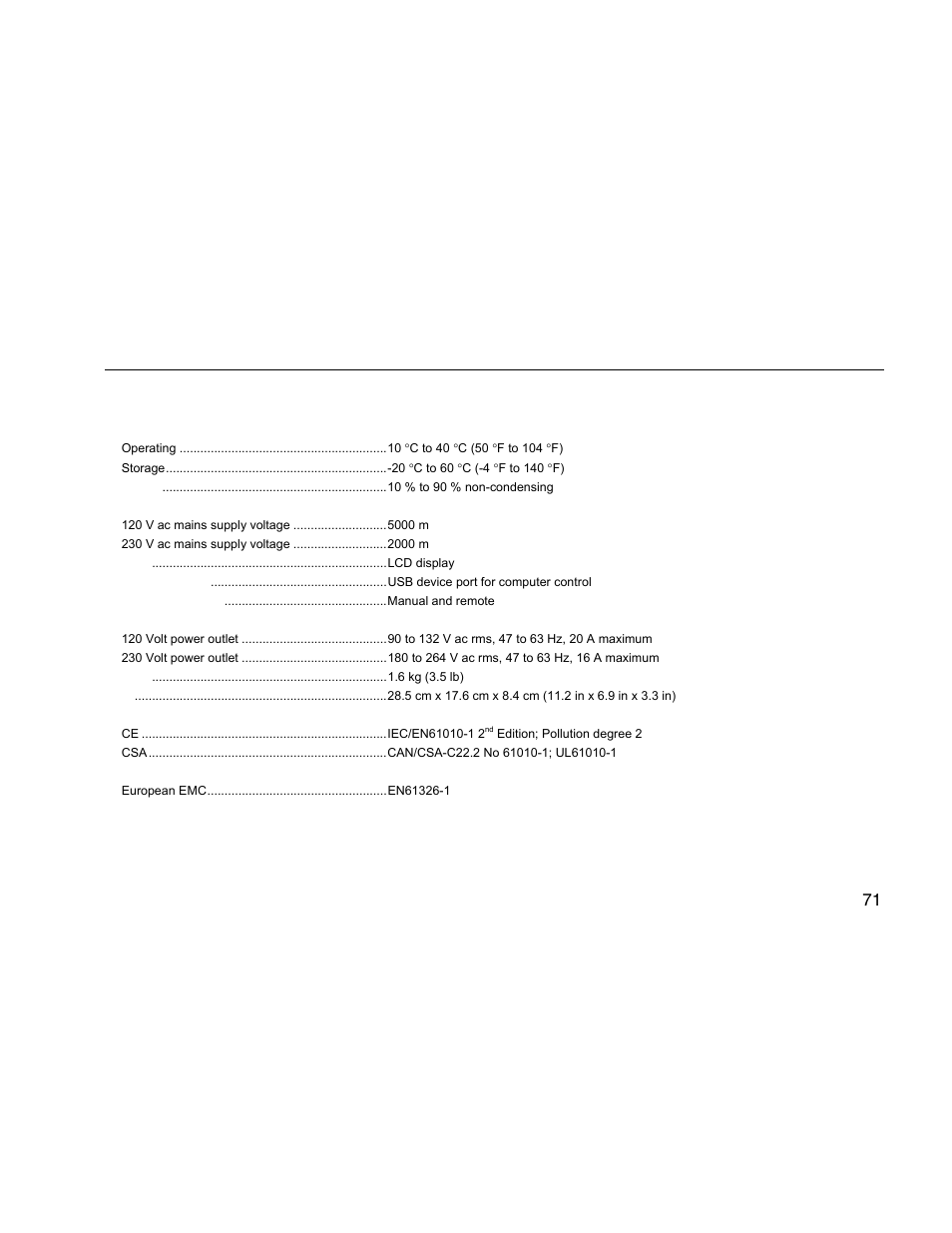 Specifications | Fluke Biomedical ESA612 User Manual | Page 85 / 88