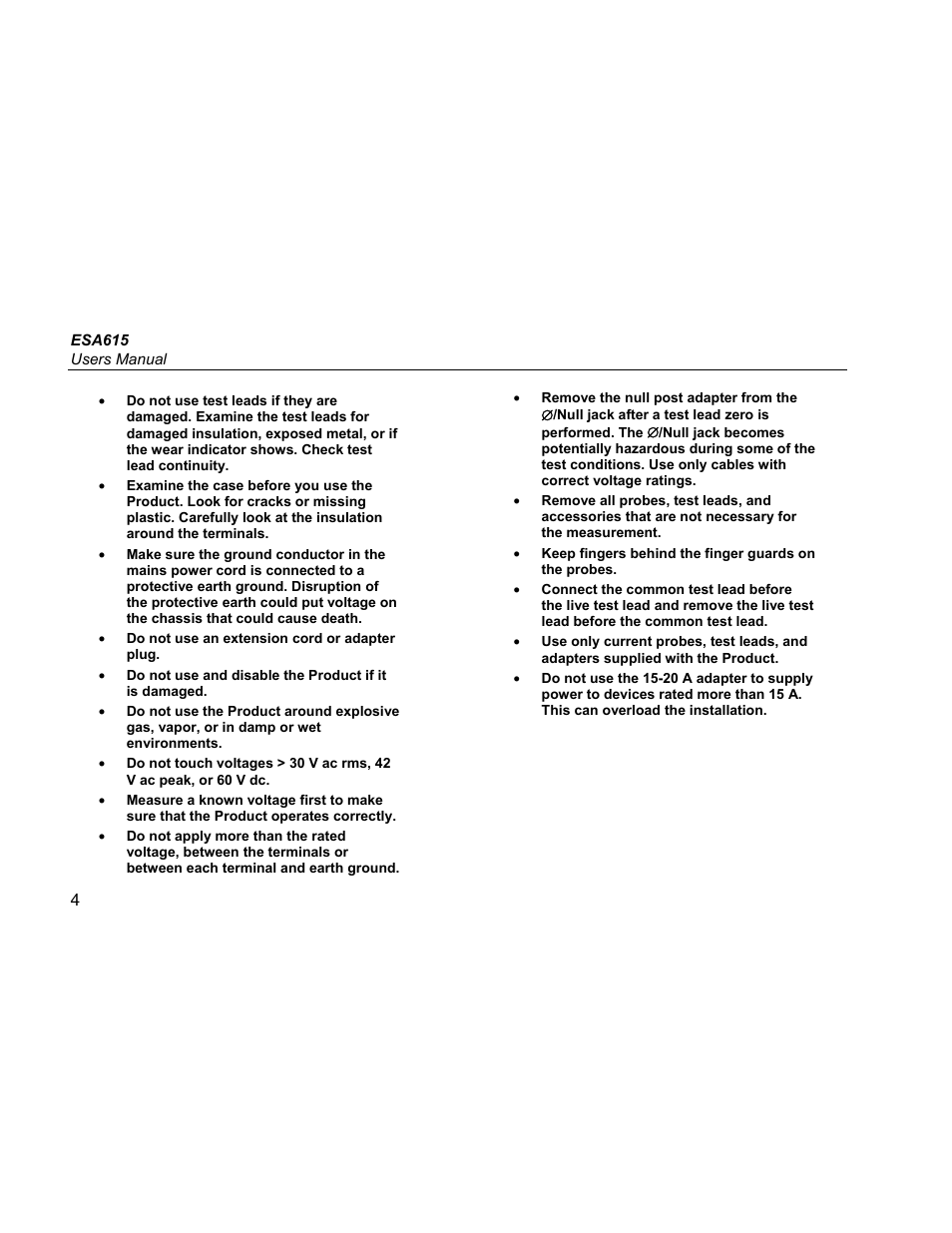 Fluke Biomedical ESA615 User Manual | Page 18 / 96