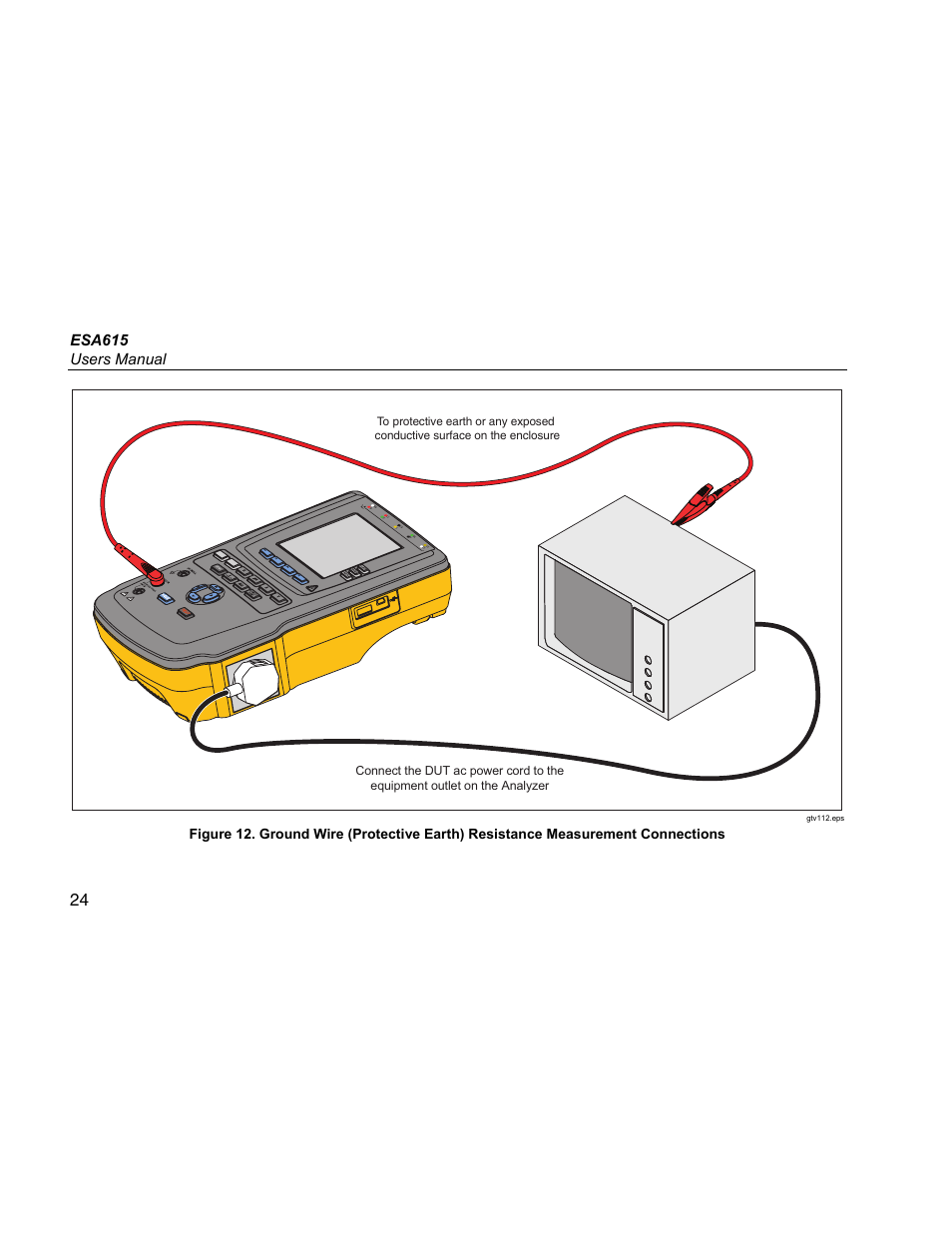 Esa615 users manual | Fluke Biomedical ESA615 User Manual | Page 38 / 96