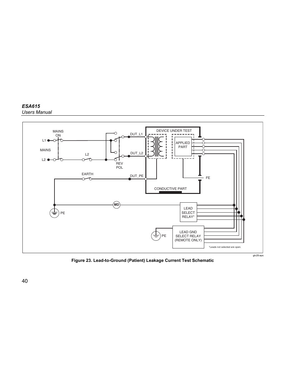 Esa615 users manual | Fluke Biomedical ESA615 User Manual | Page 54 / 96