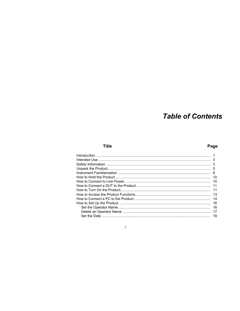 Fluke Biomedical ESA615 User Manual | Page 7 / 96