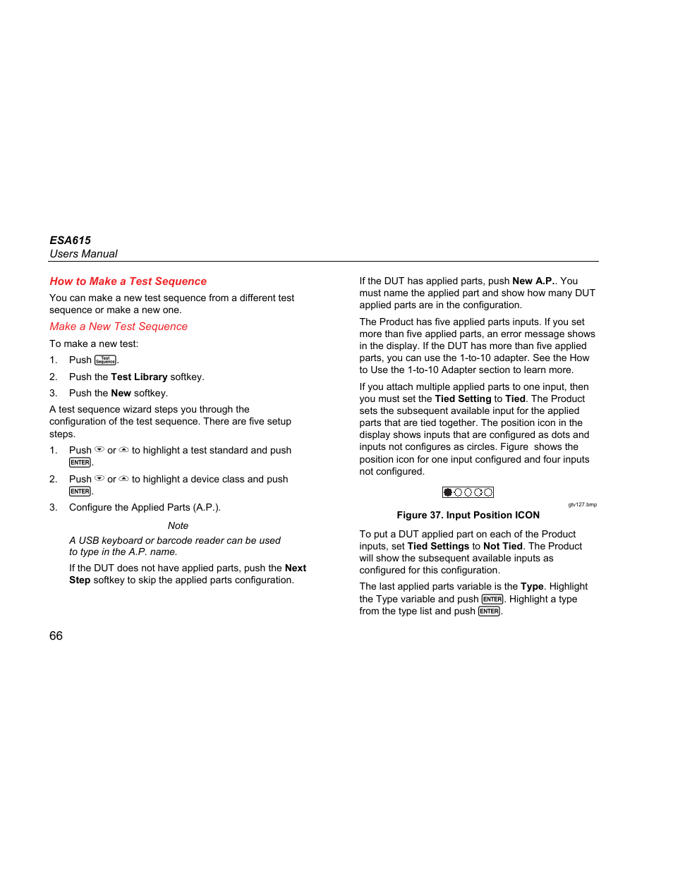 How to make a test sequence, Make a new test sequence | Fluke Biomedical ESA615 User Manual | Page 80 / 96