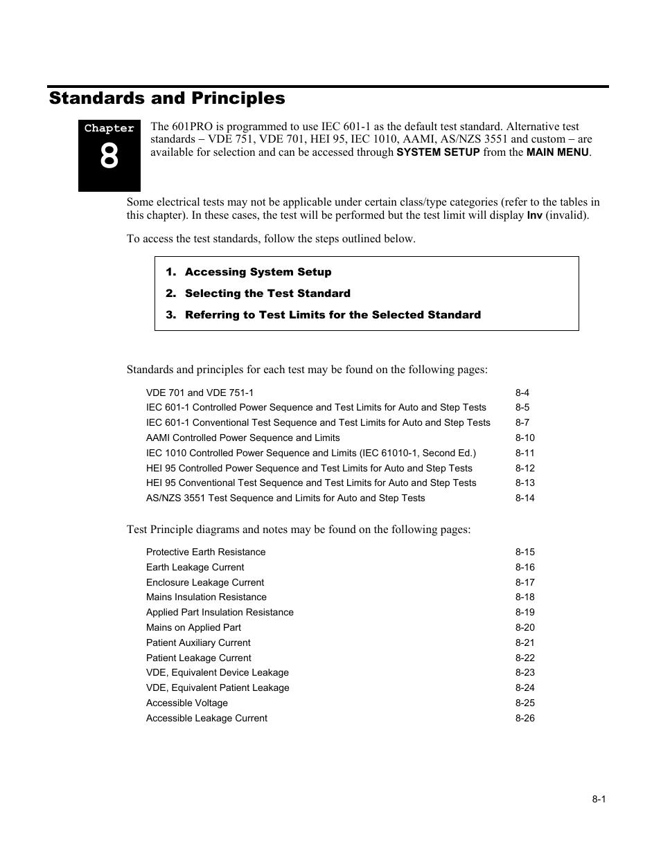 Standards and principles | Fluke Biomedical 601PRO XL User Manual | Page 115 / 186