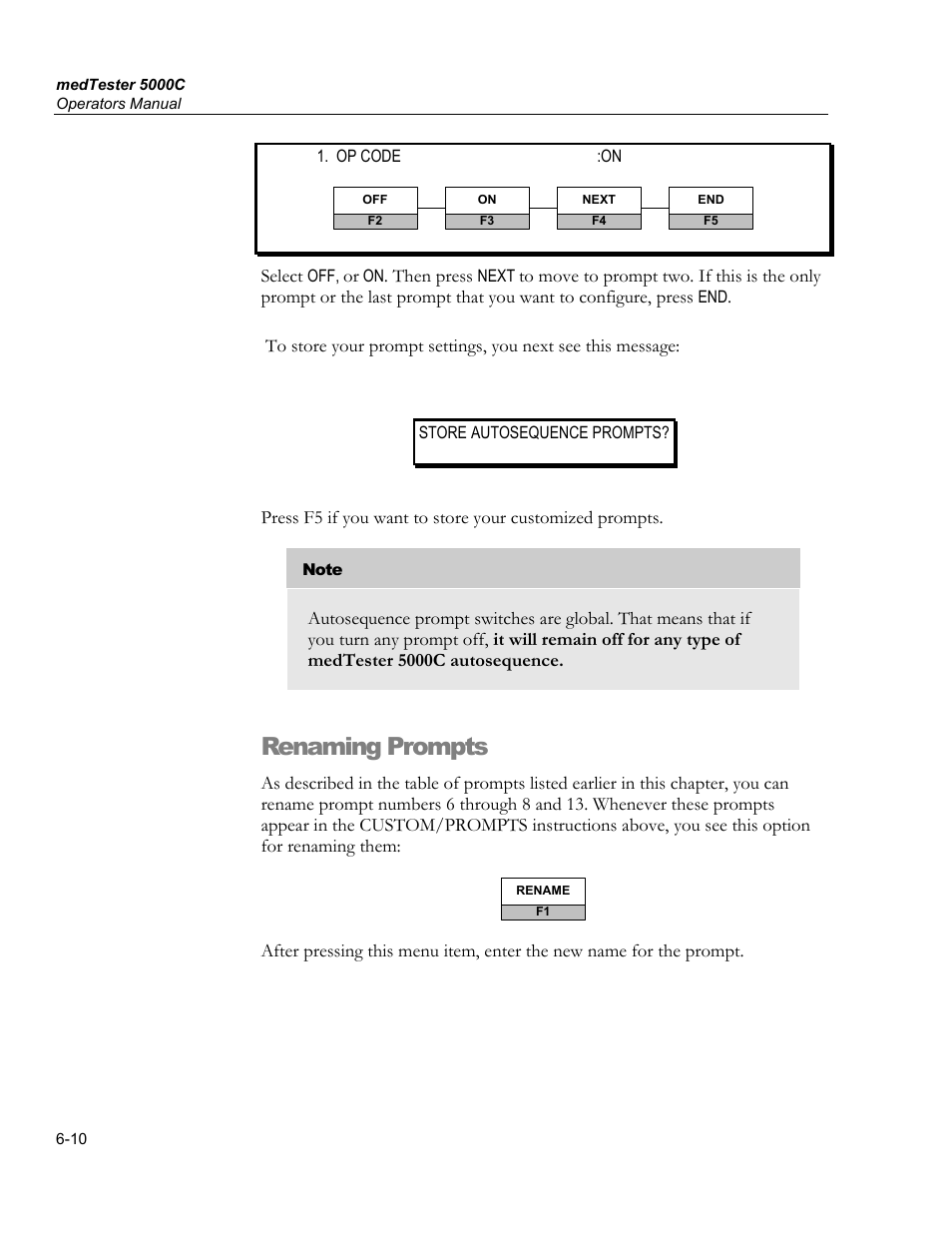 Renaming prompts | Fluke Biomedical medTester 5000C User Manual | Page 102 / 292