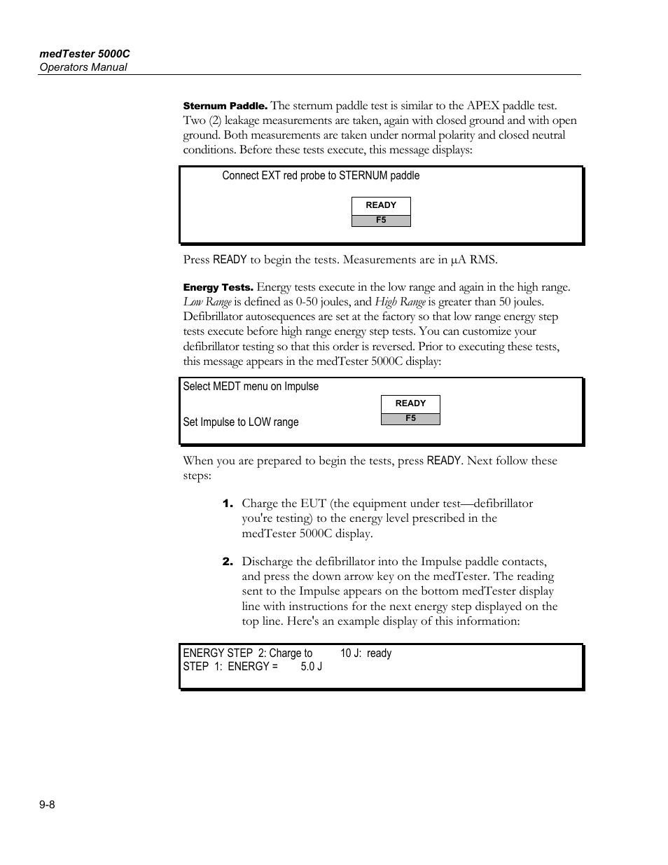 Posttest prompts, Customizing defibrillator autosequences, Make your own autosequence | Fluke Biomedical medTester 5000C User Manual | Page 132 / 292