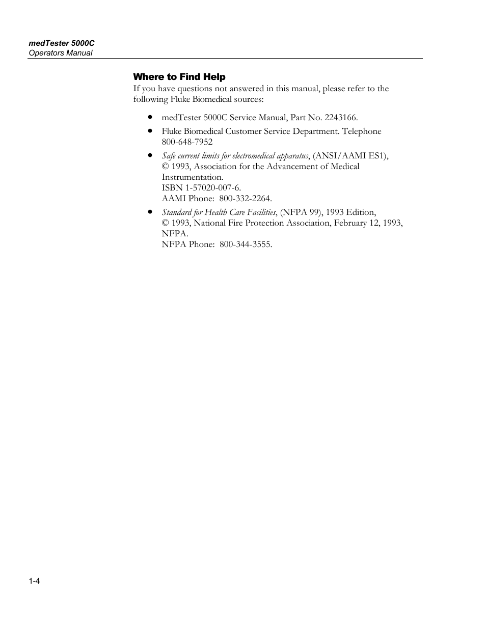 Fluke Biomedical medTester 5000C User Manual | Page 16 / 292