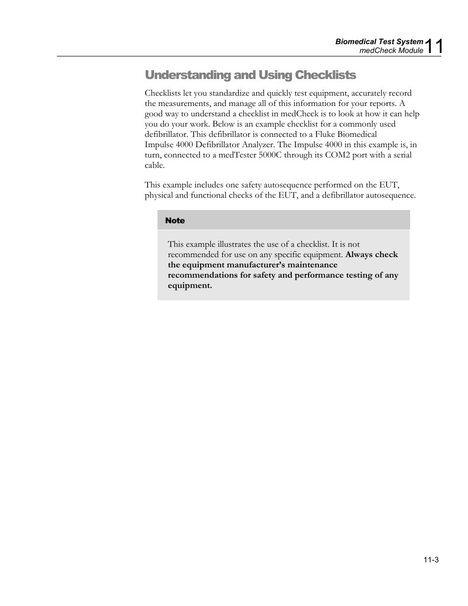 Find a checklist, Run a checklist, What happens when you run a checklist | Understanding and using checklists | Fluke Biomedical medTester 5000C User Manual | Page 167 / 292