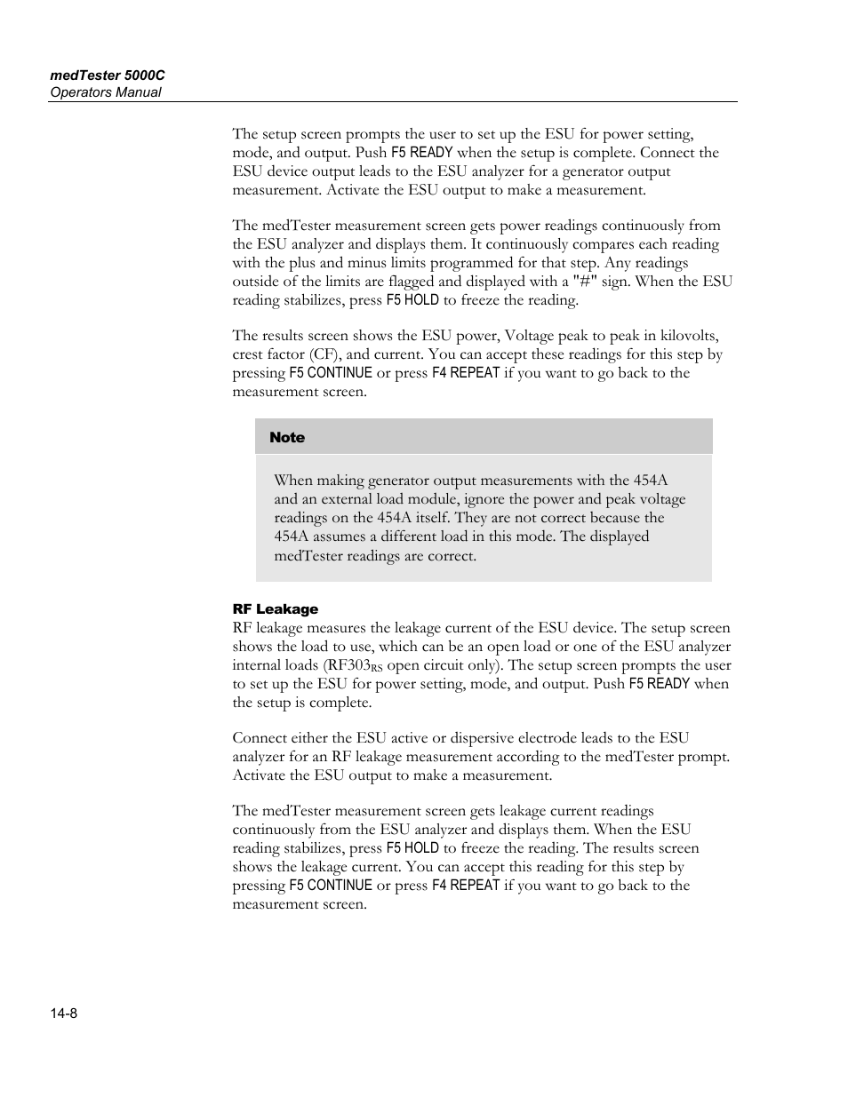 Fluke Biomedical medTester 5000C User Manual | Page 218 / 292