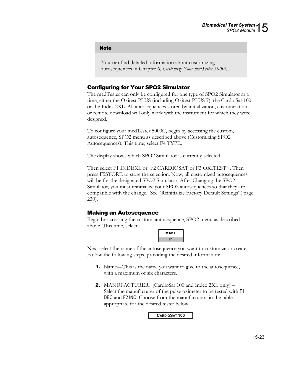Print your autosequence, Reinitialize factory default settings | Fluke Biomedical medTester 5000C User Manual | Page 251 / 292