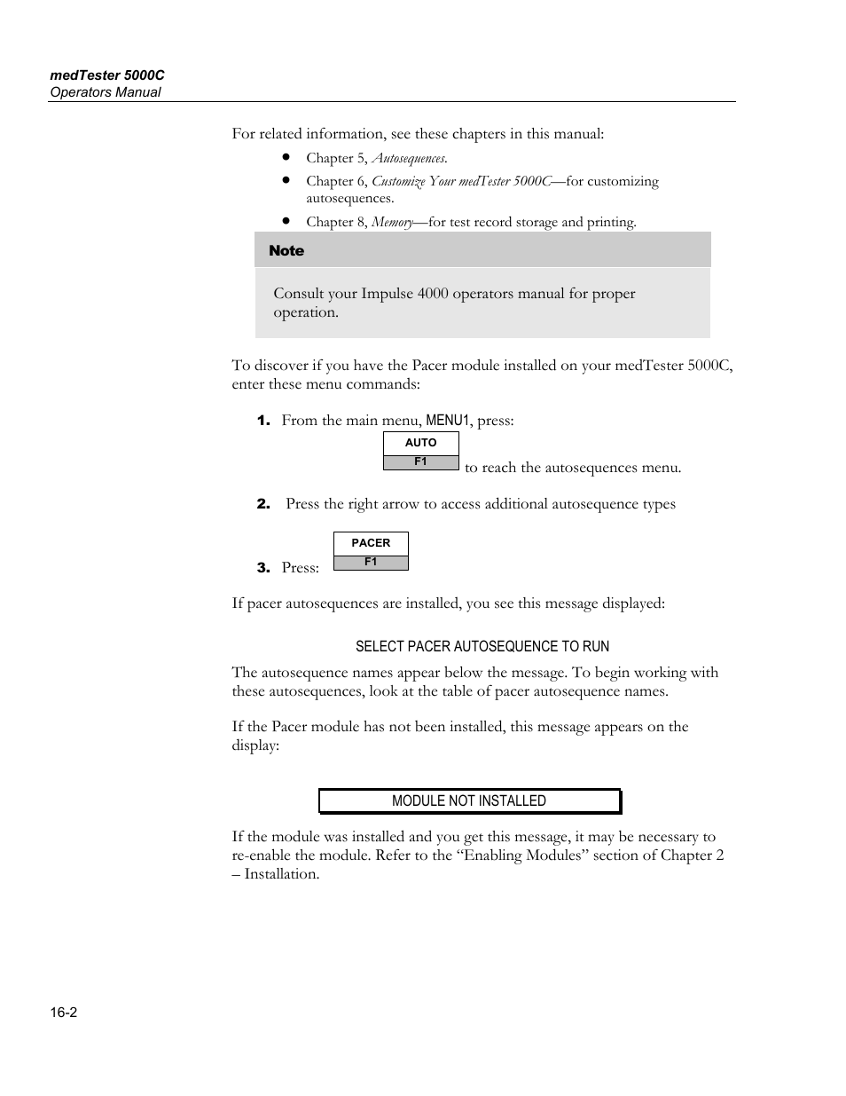 Test sequence | Fluke Biomedical medTester 5000C User Manual | Page 258 / 292
